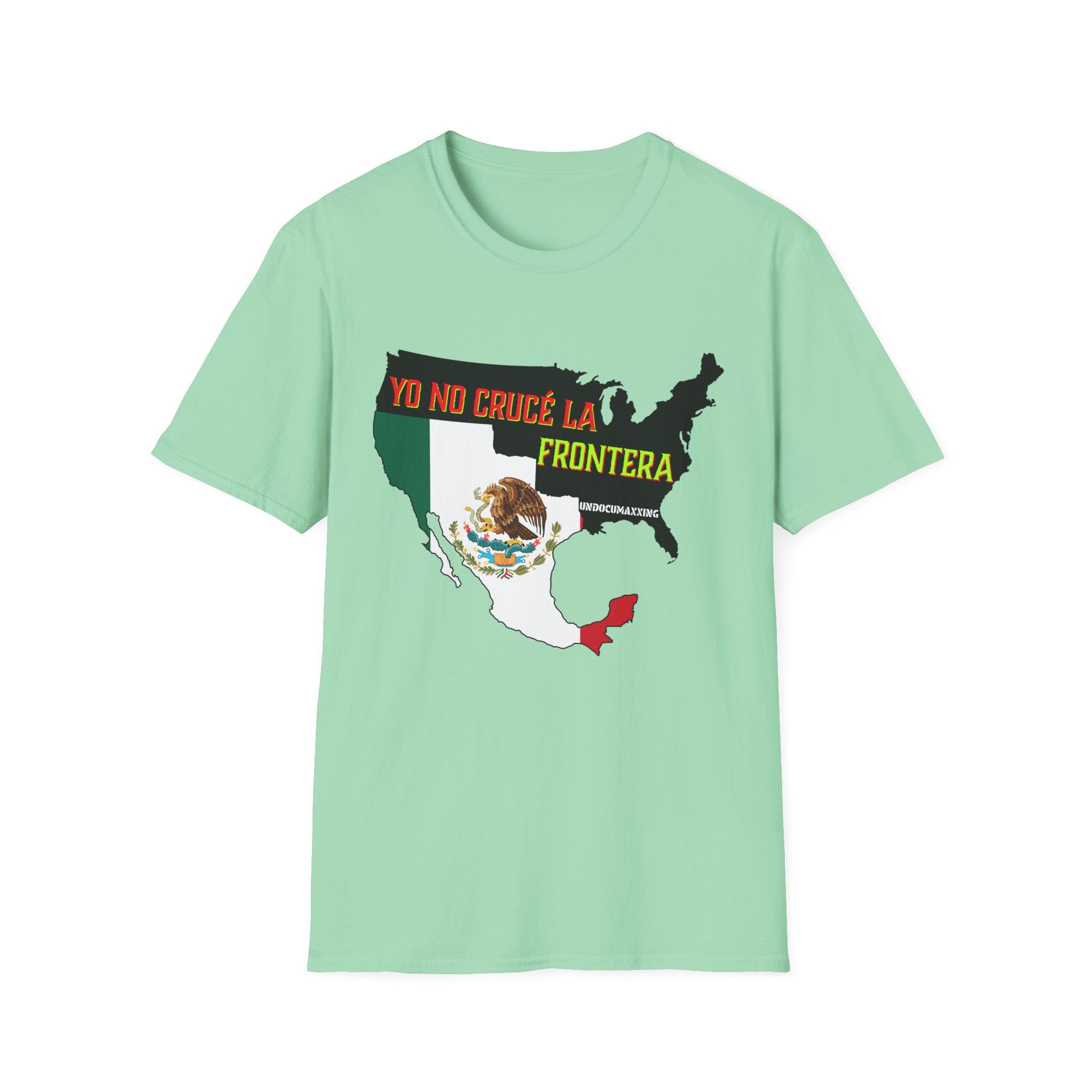 T-Shirt-Yo No Crucé La Frontera Modern Flag/Bandera Moderna