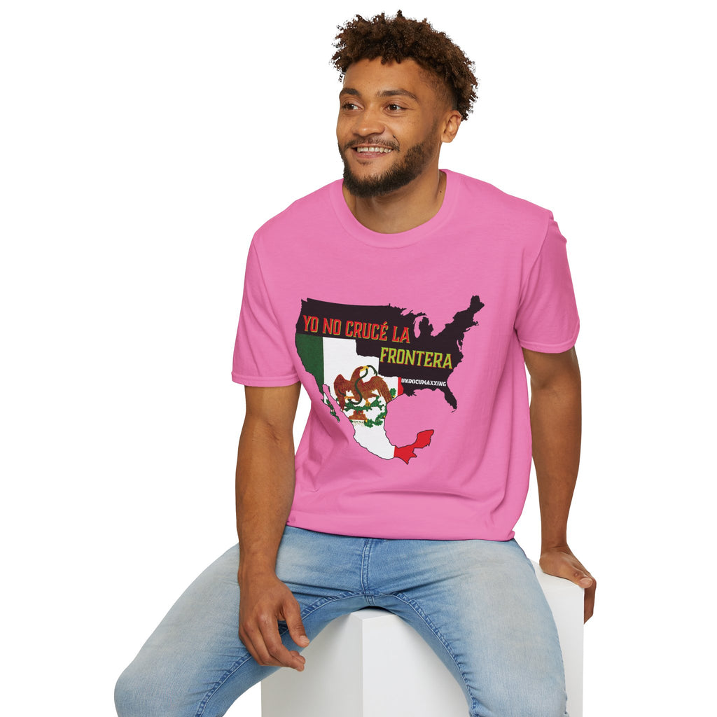 T-Shirt-Yo No Crucé La Frontera Vintage Flag/Bandera Antigua