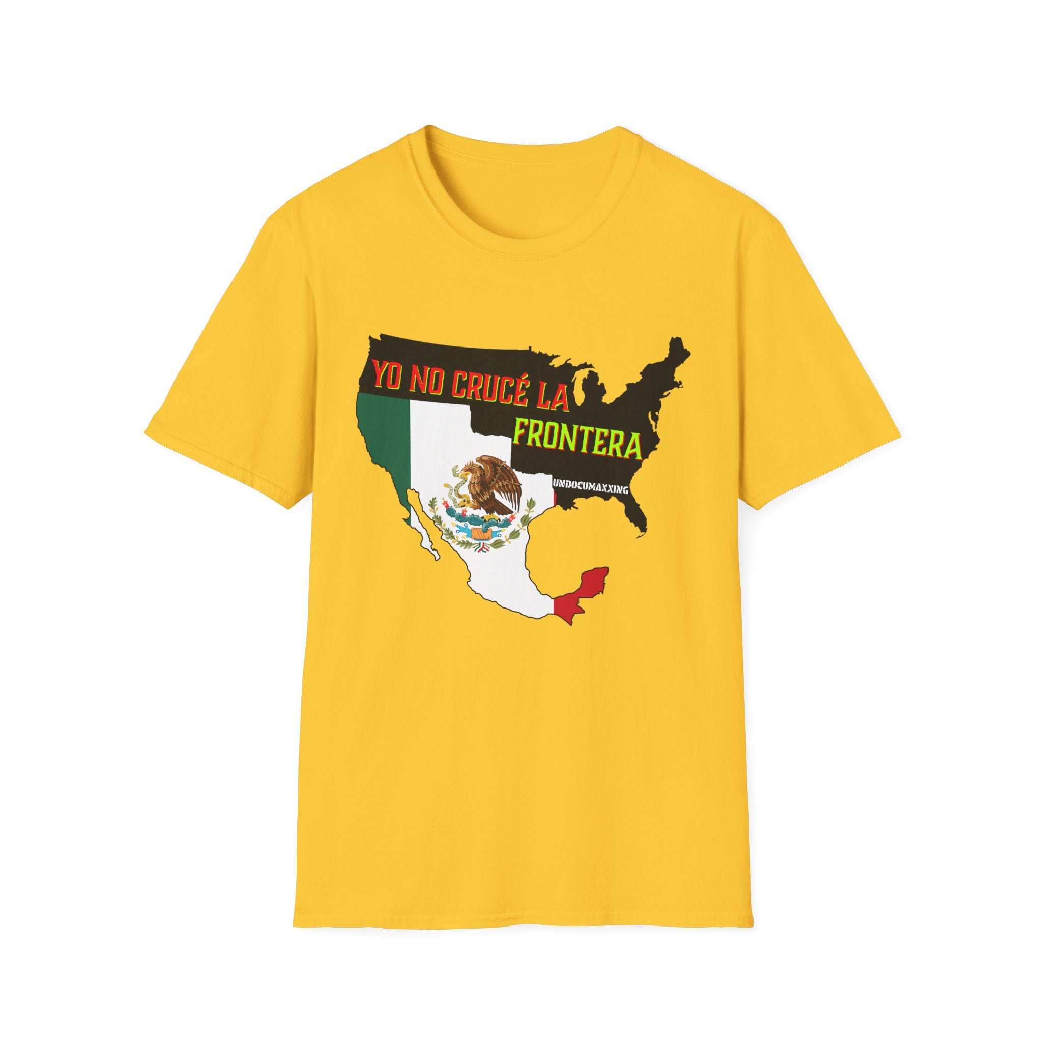 T-Shirt-Yo No Crucé La Frontera Modern Flag/Bandera Moderna