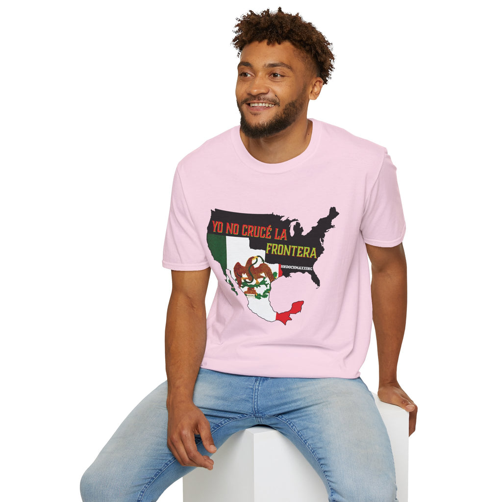 T-Shirt-Yo No Crucé La Frontera Vintage Flag/Bandera Antigua