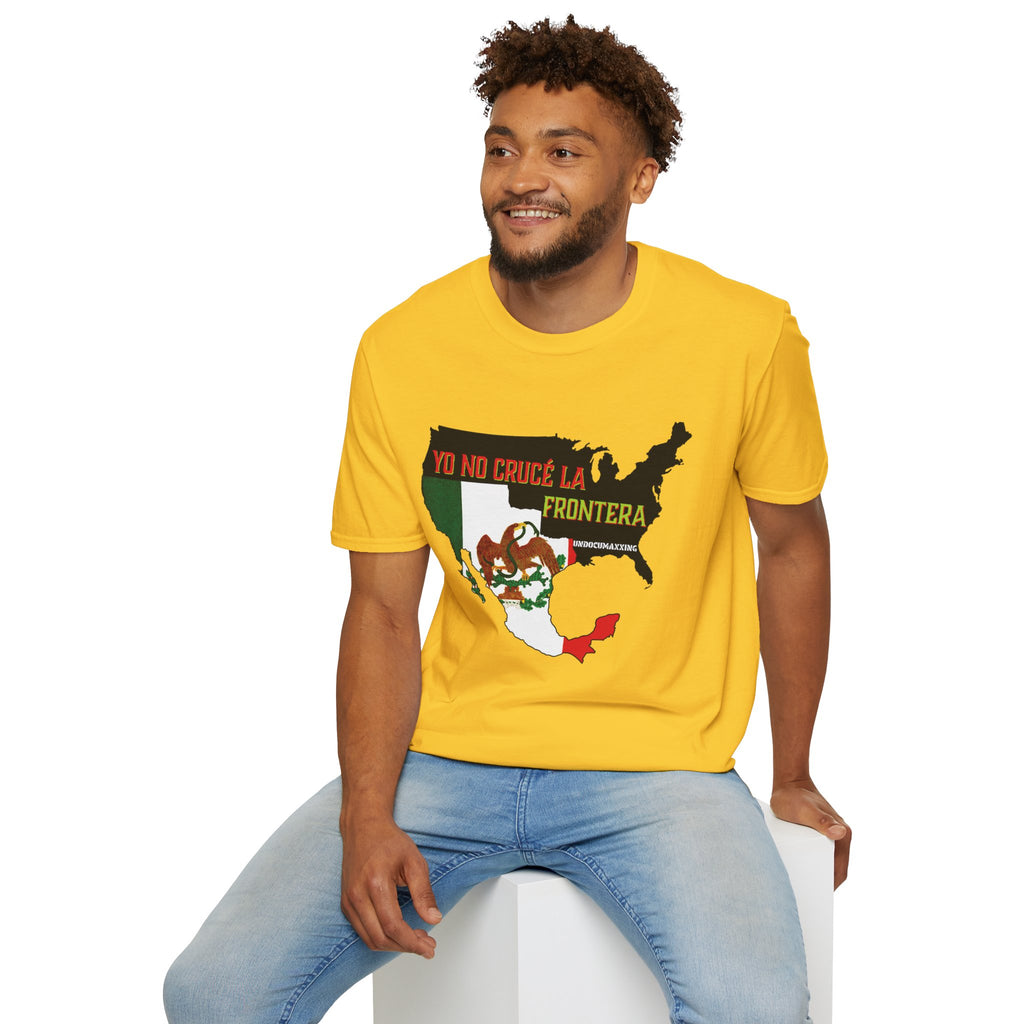 T-Shirt-Yo No Crucé La Frontera Vintage Flag/Bandera Antigua