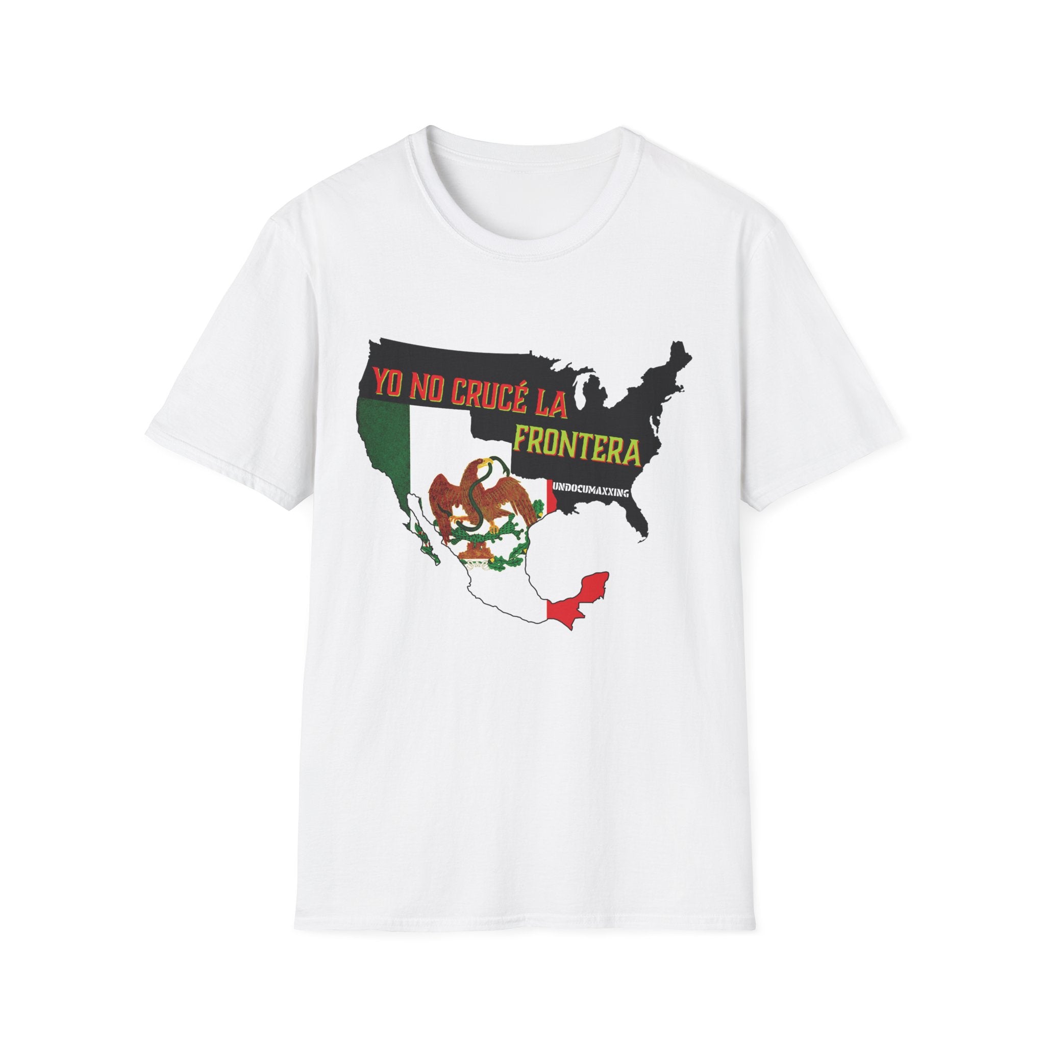 T-Shirt-Yo No Crucé La Frontera Vintage Flag/Bandera Antigua