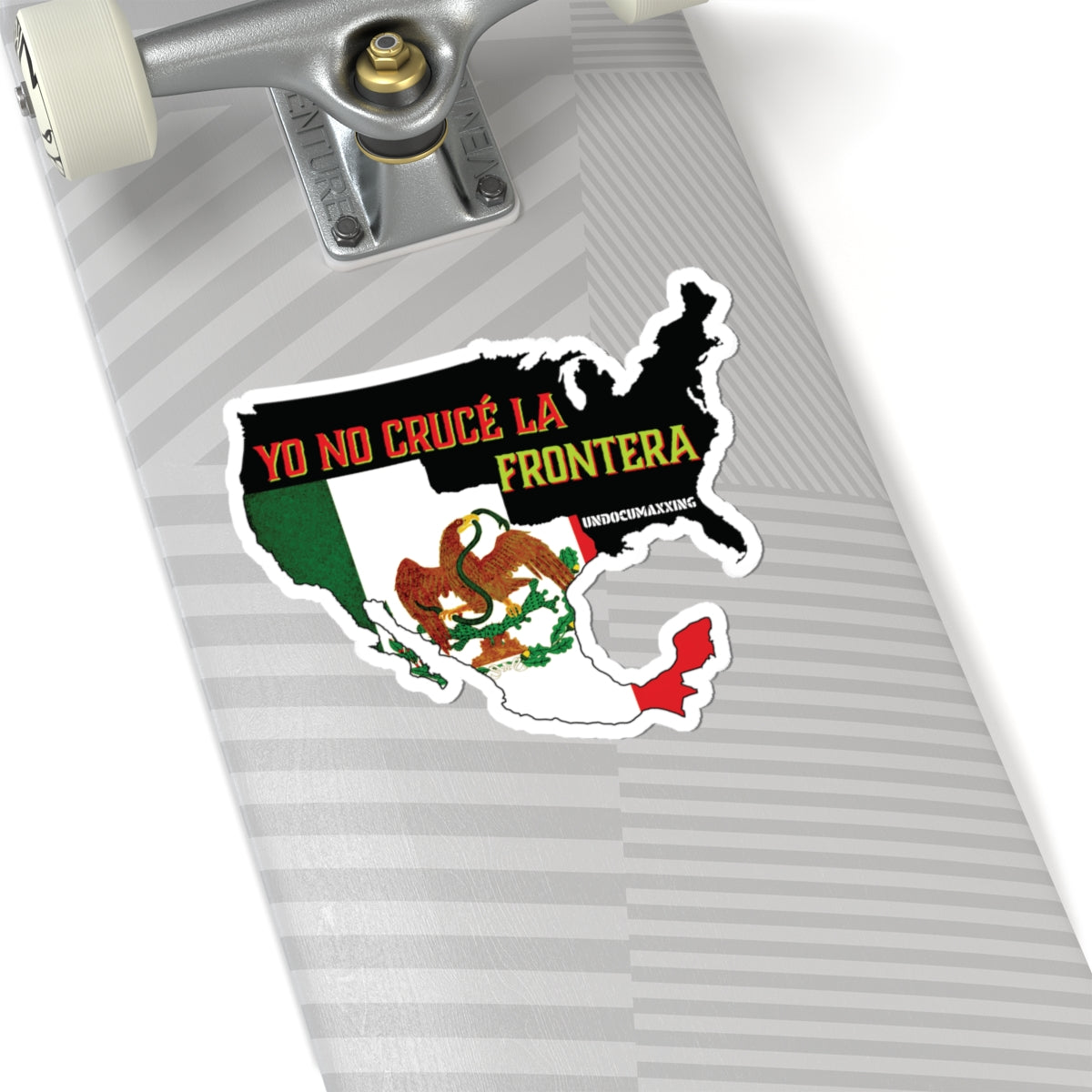 Sticker-Yo No Crucé La Frontera Vintage Flag/Bandera Antigua