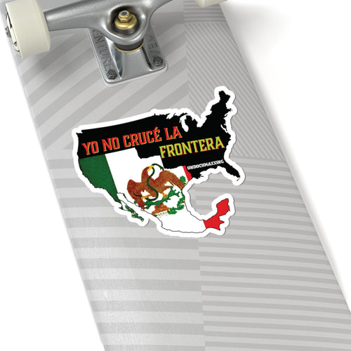 Sticker-Yo No Crucé La Frontera Vintage Flag/Bandera Antigua