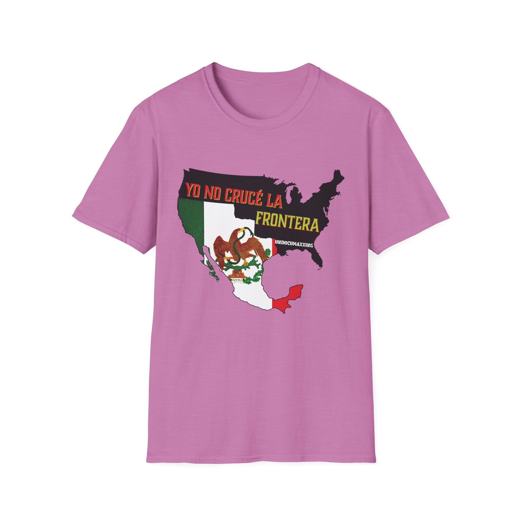 T-Shirt-Yo No Crucé La Frontera Vintage Flag/Bandera Antigua