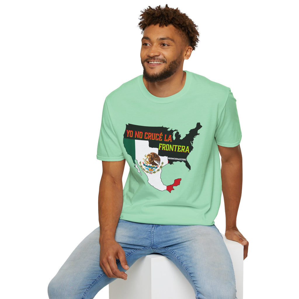 T-Shirt-Yo No Crucé La Frontera Modern Flag/Bandera Moderna