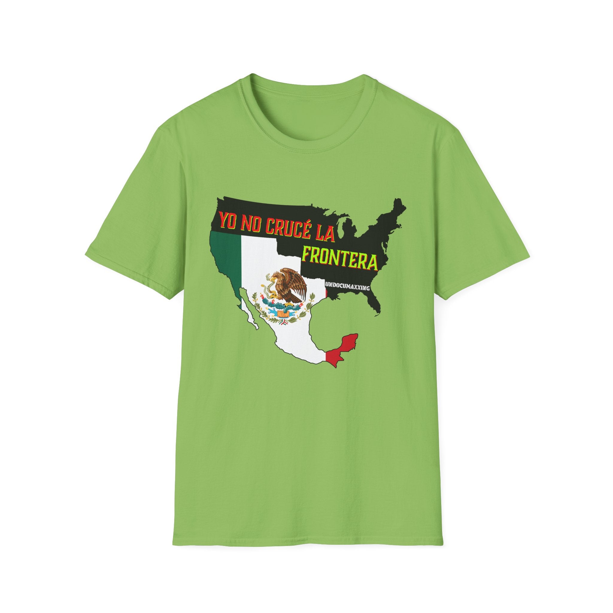 T-Shirt-Yo No Crucé La Frontera Modern Flag/Bandera Moderna