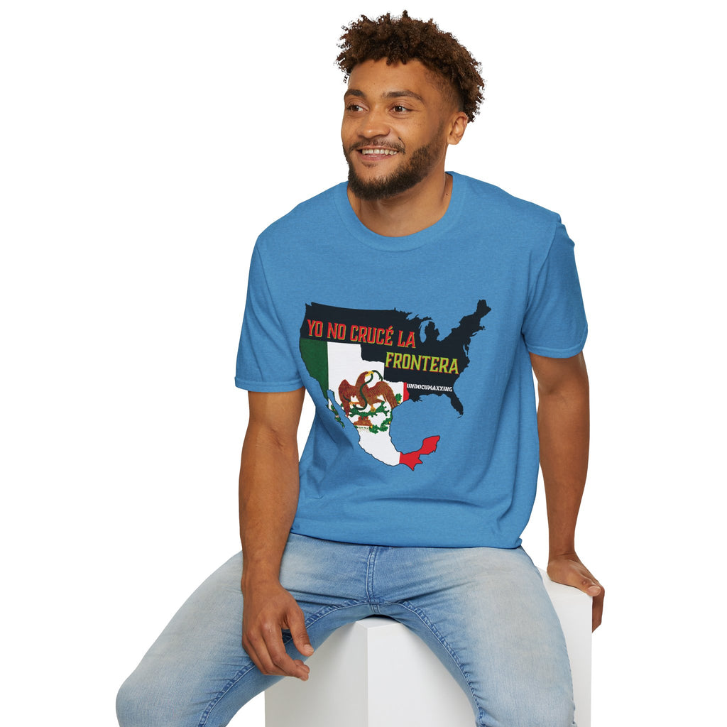 T-Shirt-Yo No Crucé La Frontera Vintage Flag/Bandera Antigua