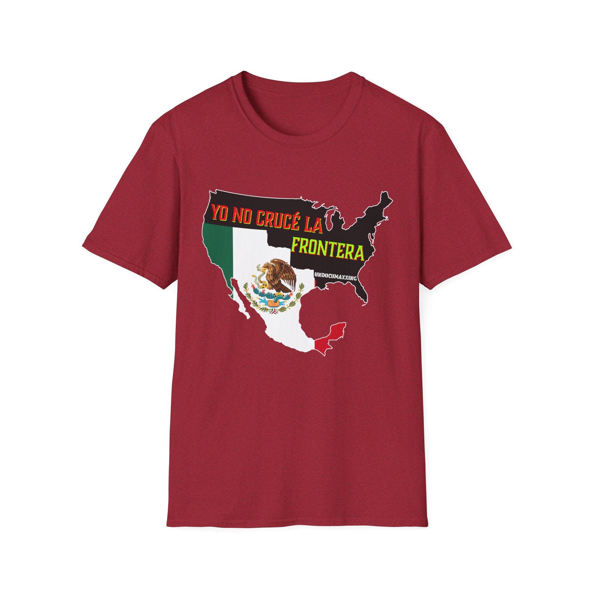 T-Shirt-Yo No Crucé La Frontera Modern Flag/Bandera Moderna