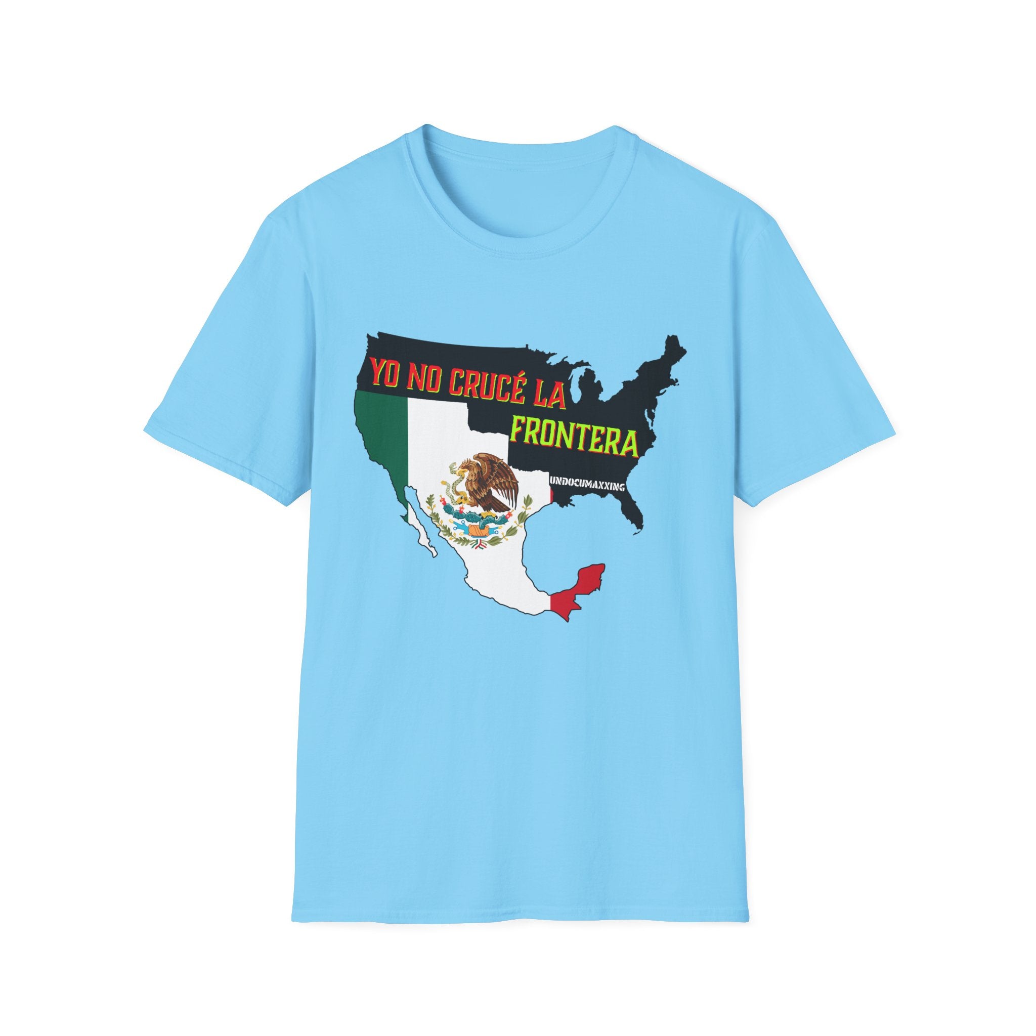 T-Shirt-Yo No Crucé La Frontera Modern Flag/Bandera Moderna