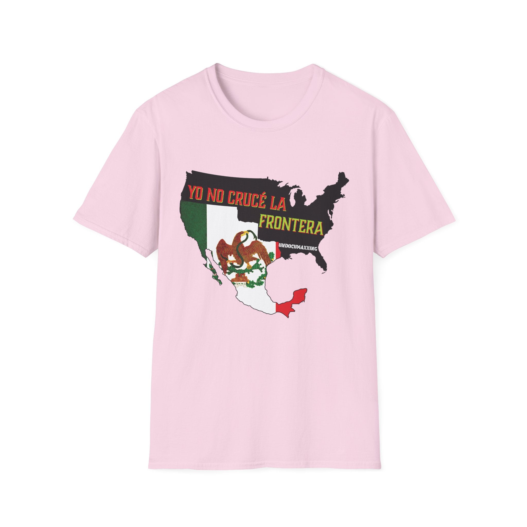 T-Shirt-Yo No Crucé La Frontera Vintage Flag/Bandera Antigua