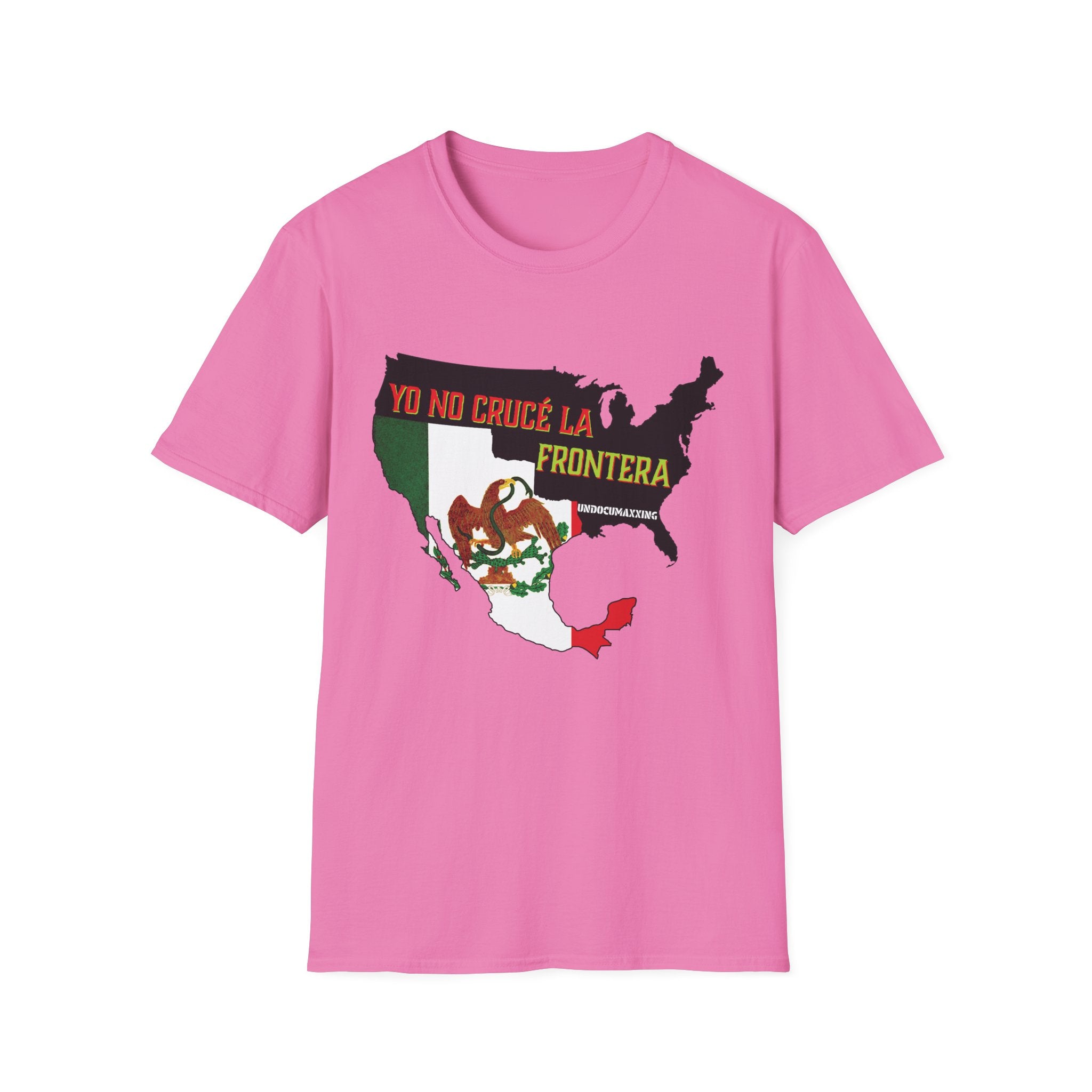 T-Shirt-Yo No Crucé La Frontera Vintage Flag/Bandera Antigua