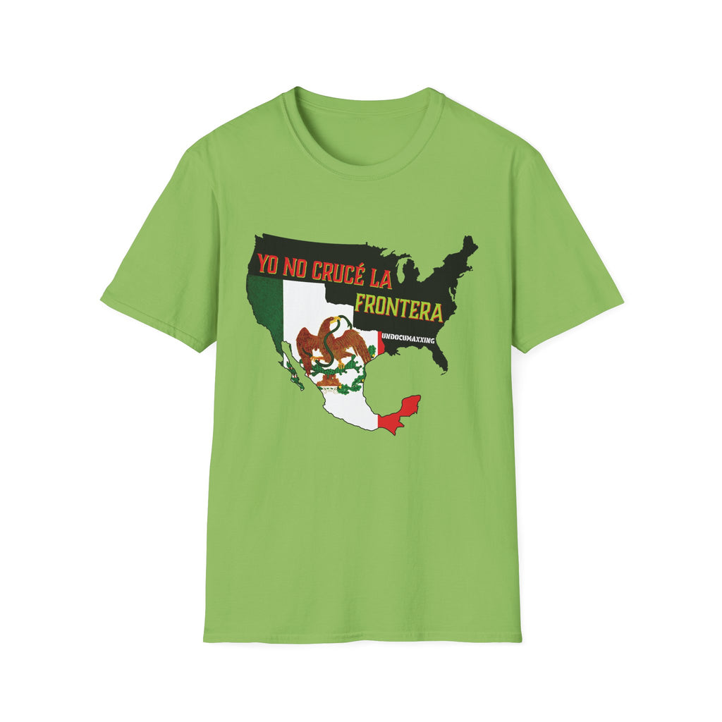 T-Shirt-Yo No Crucé La Frontera Vintage Flag/Bandera Antigua