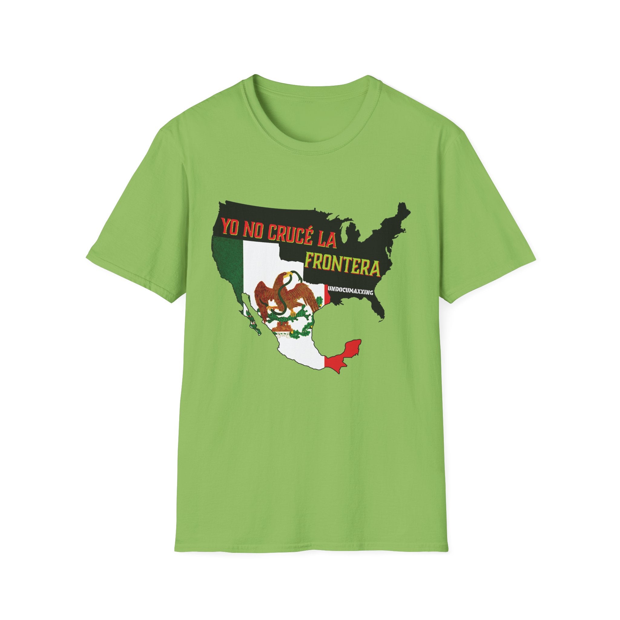 T-Shirt-Yo No Crucé La Frontera Vintage Flag/Bandera Antigua