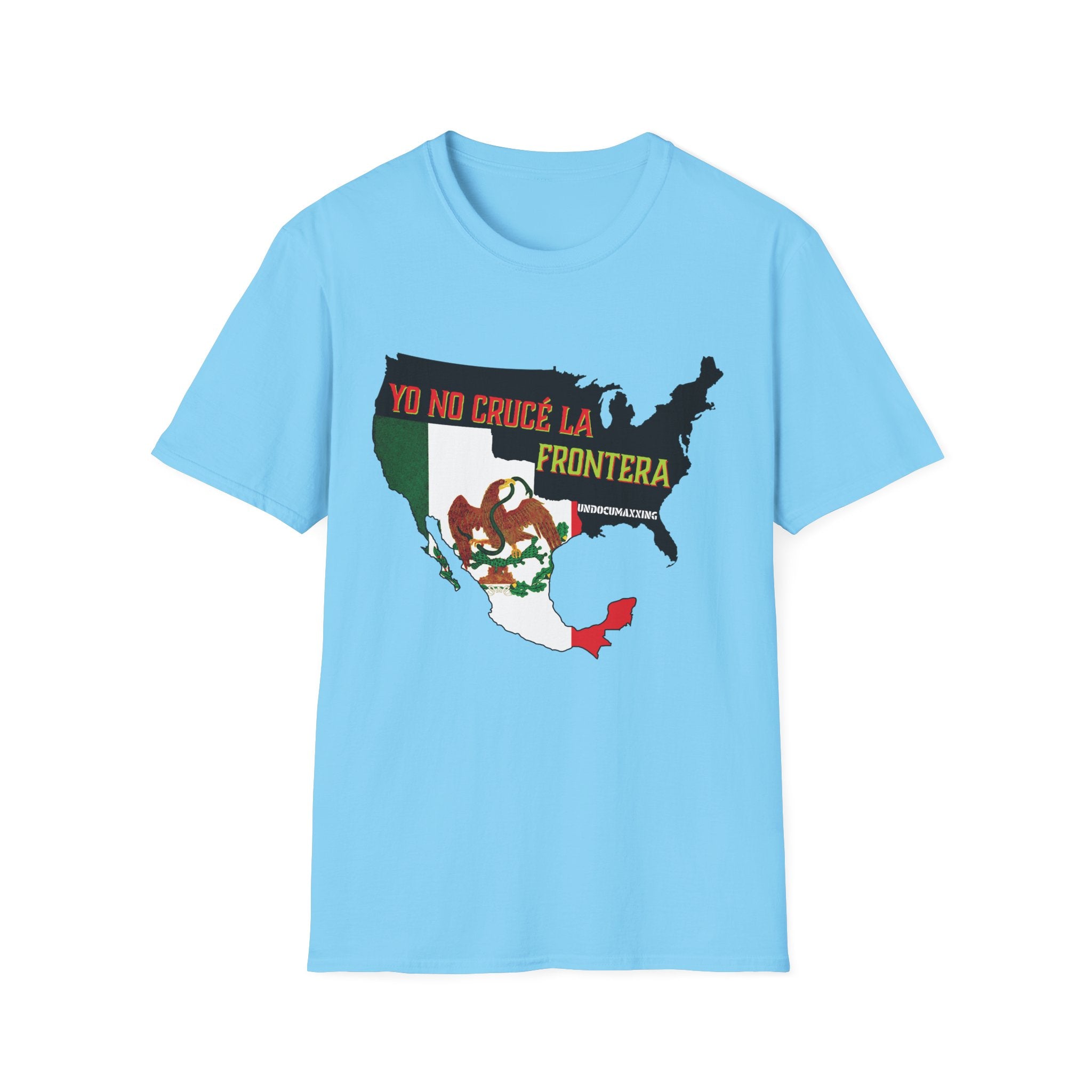 T-Shirt-Yo No Crucé La Frontera Vintage Flag/Bandera Antigua